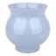 Blue Milk Glass Vase, 7"