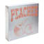 Peaches Metal Block Sign, 10"