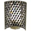 Black & Gold Wall Sconce, 10"