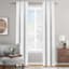 Luxor Silver Metallic Room Darkening Curtain Panel, 84"