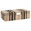 Black Striped Water Hyacinth Decorative Box, 13x4