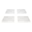 Set of 4 Square White Marble Coasters