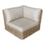 Found & Fable Hamptons All-Weather Wicker Outdoor Corner Chair with Cushion