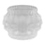 Frosted Glass Candle Holder, 2"