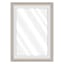 Janice Distressed Grey & White Rectangle Wall Mirror, 31x43