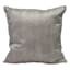 Knox Silver Velvet Throw Pillow, 22"