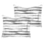 8-Piece Sophie Grey Striped Essential Comforter Set, Queen