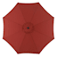 Red Crank & Tilt Round Patio Umbrella, 9'
