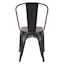 Honeybloom Idris Black Metal Dining Chair