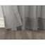Emily Charcoal Grey Rod Pocket Sheer Voile Curtain Panel, 84"
