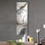 Allegro Grey Abstract Canvas Wall Art, 12x36