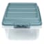 Hefty Smoke Blue Hi-Rise Storage Bin, 17L