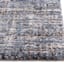 (A410) Strato Hatchure Blue Woven Shag Accent Rug, 3x5