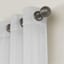Whittier White Metallic Sheer Grommet Curtain Panel, 63"