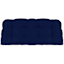 Navy Canvas Outdoor Wicker Settee Cushion
