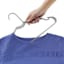 Set of 10 Tubular Hangers, Grey