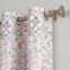 Mila Floral Medallion Grommet Light Filtering Curtain Panel, 84"