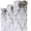 Charlton Grey Printed Sheer Grommet Curtain Panel, 84"