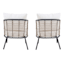Tracey Boyd 2-Piece Steel & Wicker Outdoor Chair Set