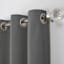 Dark Grey Thermal Room Darkening Grommet Curtain Panel, 63"