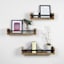 Honeybloom 3-Piece Wood & Metal Wall Shelves Set