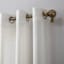 Erica Eggshell Crushed Grommet Sheer Voile Curtain Panel, 84"