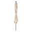 Tan Rectangle LED Crank Patio Umbrella, 6.5x10'