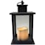 Black LED Lantern with 6 Hour Timer, 10"