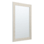White & Gold Textured Rectangle Wall Mirror, 24x36