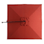 Square Offset Red Outdoor Aluminum Umbrella, 8'
