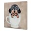 Tea Cup Pup Canvas Wall Art, 12"
