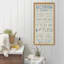 Bathroom Rules Framed Linen Wall Sign, 10x20