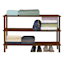 3-Tier Wooden Shoe Rack, Espresso Brown