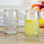 Set of 4 Willow Textured Glass Coolers, 6.5"