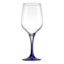 Set of 4 Tri-Color Stemmed Wine Glasses, 15.5oz