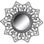 3-Piece Ornate Decorative Wall Mirror Set, 10"