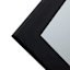 Flat Black Framed Rectangle Wall Mirror, 24x36