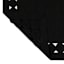 (D517) Found & Fable Black Braided Area Rug, 5x7