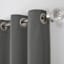 Charcoal Grey Thermal Room Darkening Grommet Curtain Panel, 84"
