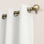 White Thermal Room Darkening Grommet Curtain Panel, 63"