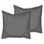 8-Piece Sophie Grey Striped Essential Comforter Set, Twin