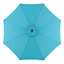 Turquoise Crank & Tilt Round Patio Umbrella, 9'