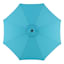 Turquoise Outdoor Crank & Tilt Umbrella, 9'