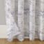 Cusco Dove Grey Marble Print Rod Pocket Sheer Curtain Panel, 84"