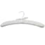 6-Piece Satin Hangers, White