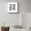 Crosby St. Glass Framed Lines Meet Curves Wall Art, 16"