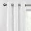 2-Pack Metallic White Blackout Grommet Curtain Panels, 95"