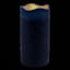 Honeybloom Dark Blue Wax LED Pillar Candle with 6 Hour Timer, 4x8