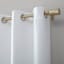 Talita White Room Darkening Grommet Curtain Panel, 84"