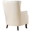 Norfolk Cream Tufted High Back Accent Chair, Linen